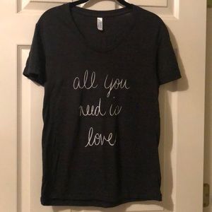 American Apparel “All you need is love” tee